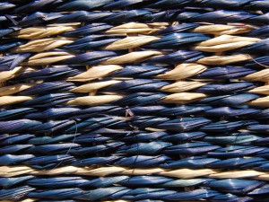 Korbgeflecht blau