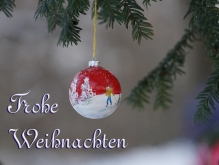 Grüße Weihnachtskugel Winter 