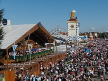 Blick aufs Oktoberfest